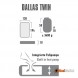  Килимок туристичний High Peak Dallas Twin 194x138x10cm (Citronelle) 