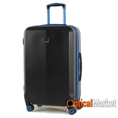 Чемодан Members Onyx (M) Black/Blue