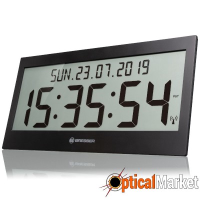 Часы настенные Bresser Jumbo LCD Black (7001802CM3000)