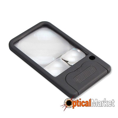 Лупа Carson Pocket Magnifier PM-33 6-5-2.5 x