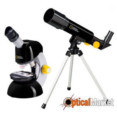 Мікроскоп National Geographic Junior 40x-640x і Телескоп 50/360 Base