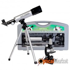 Мікроскоп Optima Universer 300x-1200x + Телескоп 50/360 AZ в кейсі
