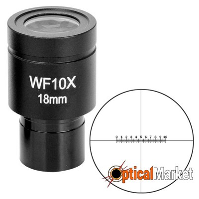 Окуляр Sigeta WF10x/18мм мікрометричний