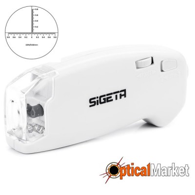 Мікроскоп Sigeta MicroGlass 100x R/T (зі шкалою)