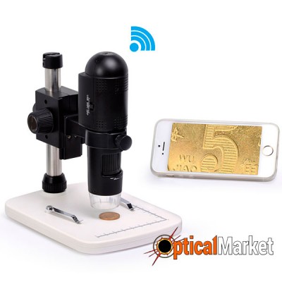Цифровий USB мікроскоп Sigeta Guru WiFi 10-200x 720P HD for iOS/Android/Windows