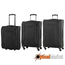Комплект чемоданов Members Impala (S/M/L) Black 3шт