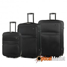 Комплект чемоданов Members Topaz (S/M/L) Black 3шт