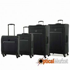 Комплект чемоданов Members Vector II (S/M/L/XL) Black 4ш