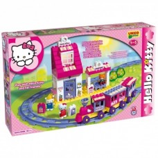 Конструктор Unico Plus Железнодорожная станция Hello Kitty