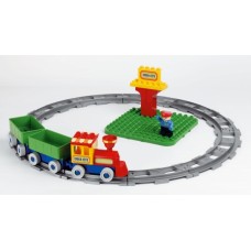Детский конструктор Unico Plus Железная дорога с поездом