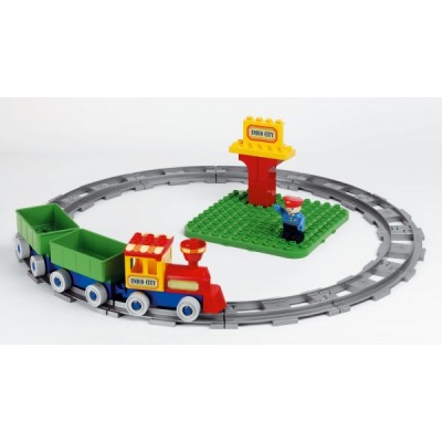 Детский конструктор Unico Plus "Железная дорога с поездом"