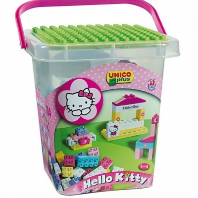 Дитячий конструктор Unico Plus "Hello Kitty-Secchio Grande"