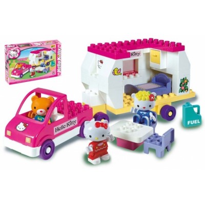 Дитячий конструктор Unico Plus "Будинок на колесах Hello Kitty"