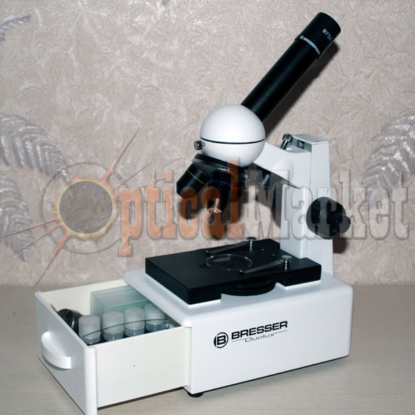 Школьный микроскоп Bresser Duolux 20x-1280x